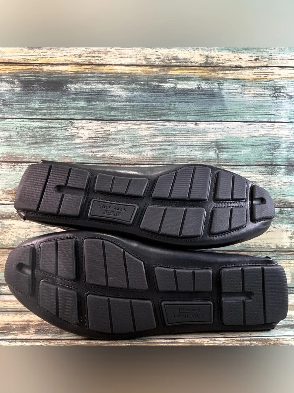 Cole Haan Grand Laser Penny Driving Loafer Mens Size 10.5M Black Leather